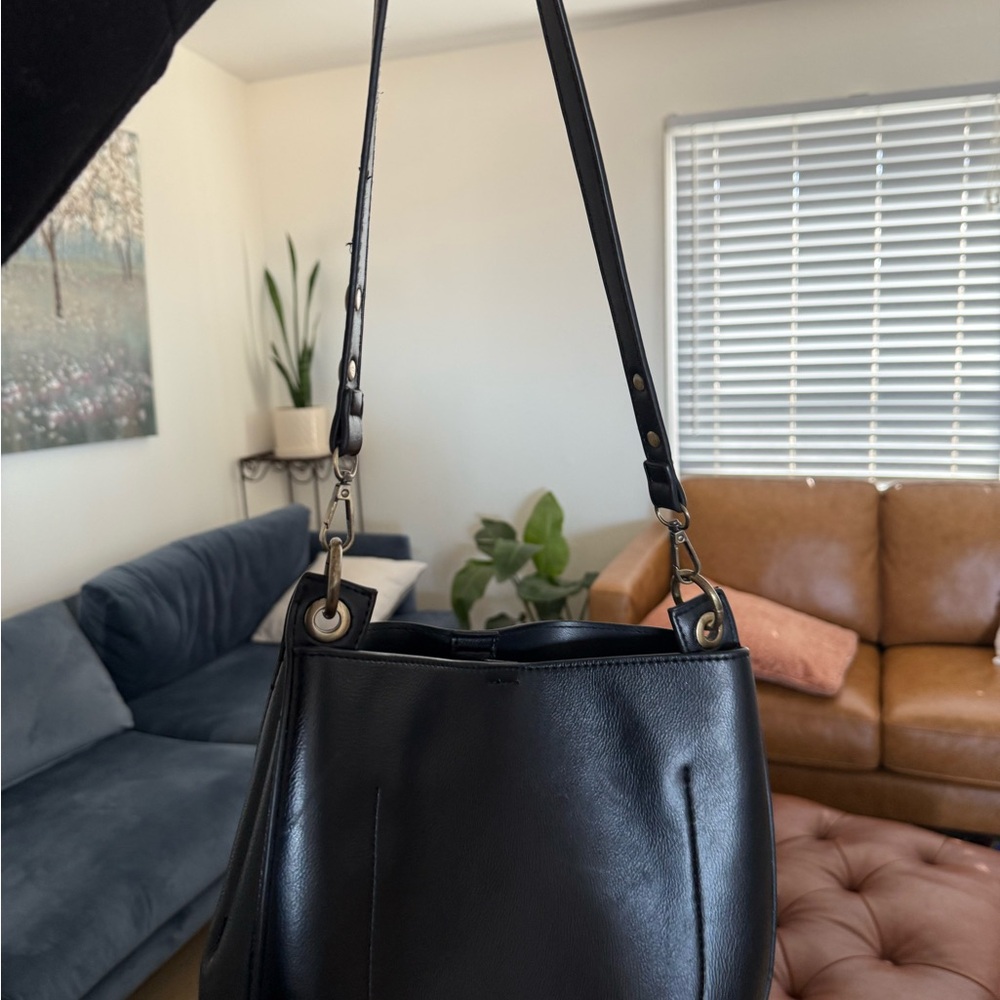 Anthropologie Elegant Black Shoulder Bag